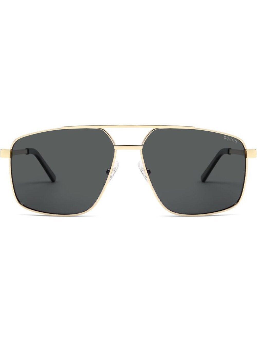 SOJOS Women's Gold Grey Trendy Square Polarized Retro Vintage Aviator Sunglasses